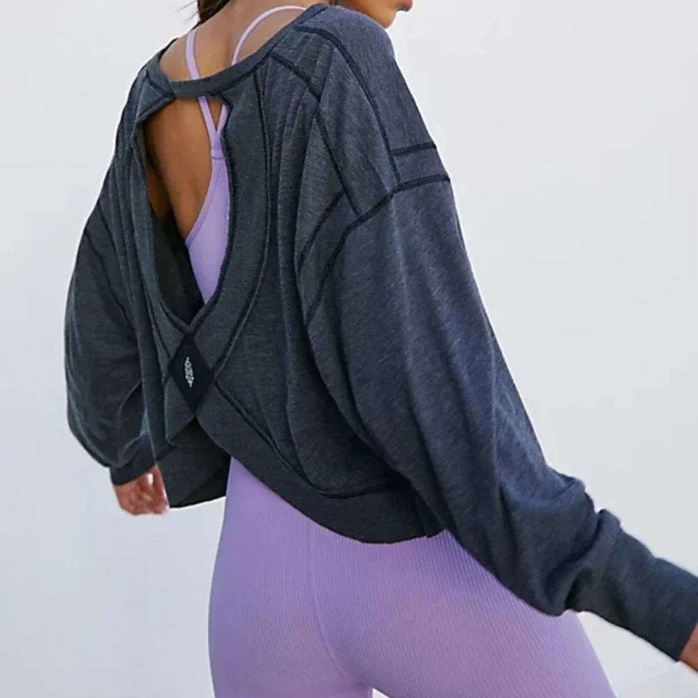 FP Movement My Time Layer Women's Clothing Black :Cotton/Polyester  New With tag - Picture 2 of 3